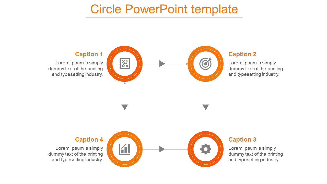 Free - Best Circle PowerPoint Template Model For Presentation